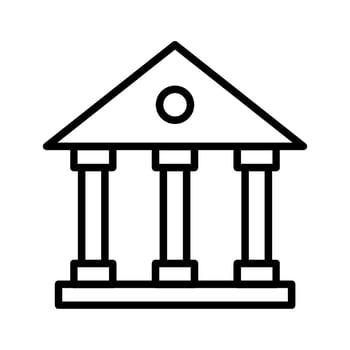 Bank Building Icon vector