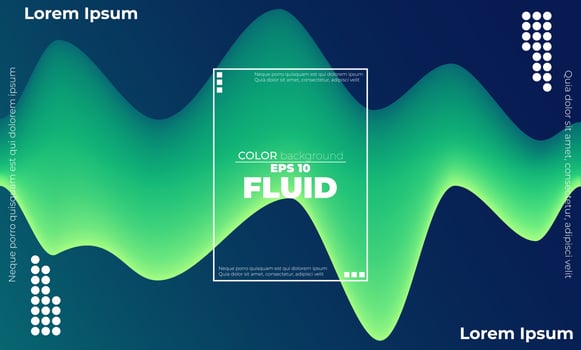 Trendy geometric background. 3d Fluid wave liquid shape. Suitable For Wallpaper, Banner, Background, Card, Book Illustration, landing page, gift, cover, flyer, report, bussiness, social media vector
