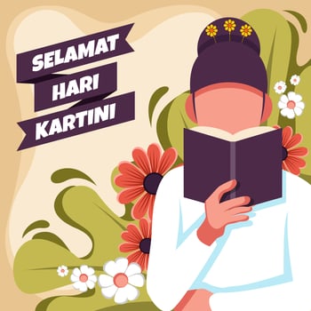 Selamat Hari Kartni Vector Illustration