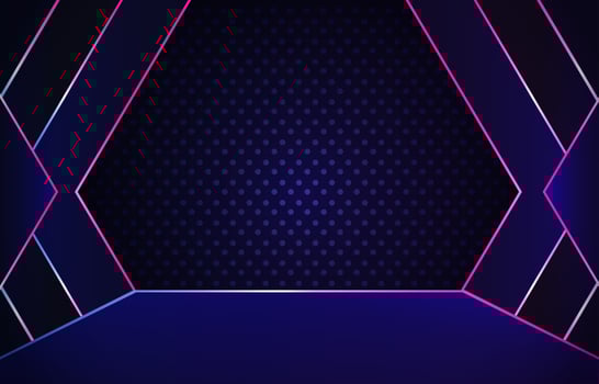 Simple neon stage background vector