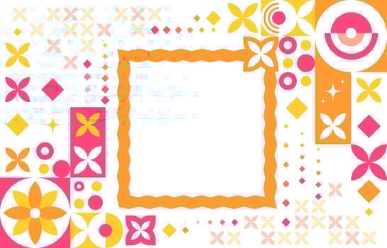 Geometric Petal Background vector