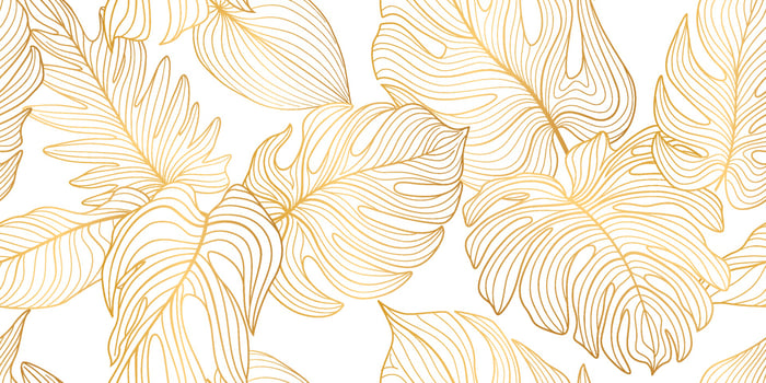 Floral seamless pattern with tropical leaves and flowers vector