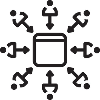 Line icon for leads vector