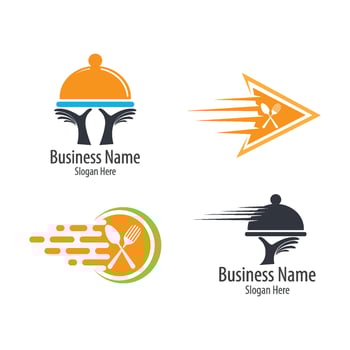 Food delivery logo images illustration vector