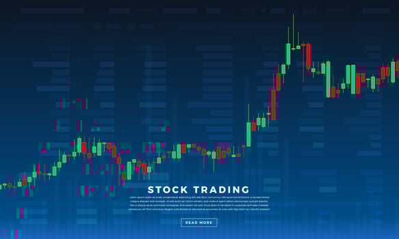 Stock trader exchange vector