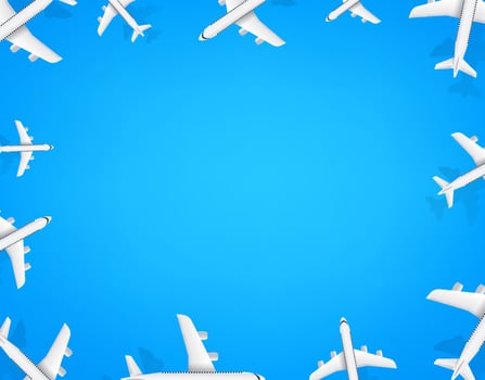 Travel wallpaper. Social media message vector background