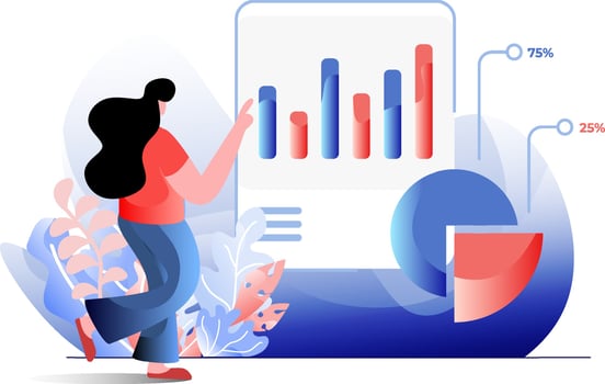 Statistic Analysis flat illustration vector
