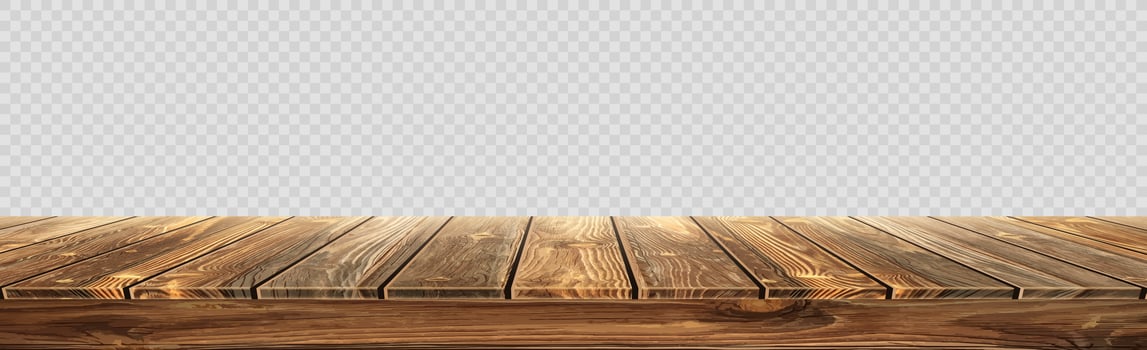 Large table top, wooden texture from boards vector