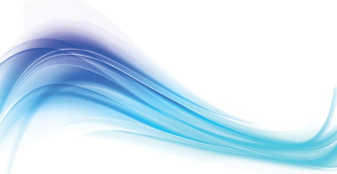 Abstract white background, wavy blue lines - Vector