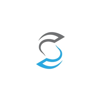 S letter logo, volume icon design template element vector