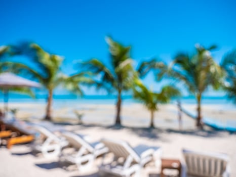 Abstract blur and defocused hotel and resort background photo