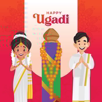 Happy Ugadi Banners Template vector