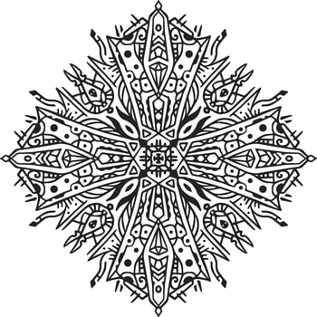 luxury indian mandala design art for business vector