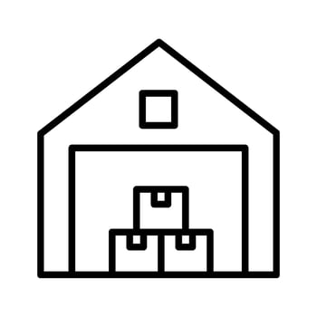 Warehouse Vector Icon