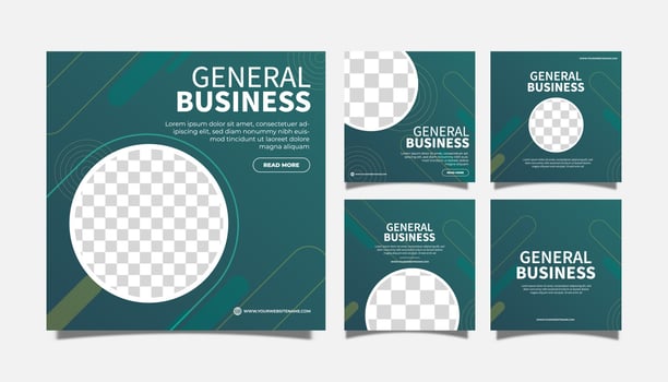 Creative minimalist general business agency social media post template design. Banner promotion. Corporate advertising vector