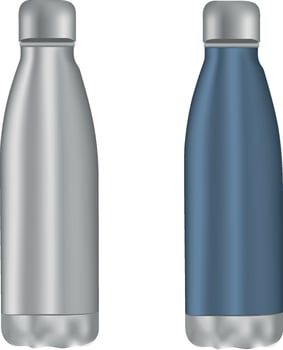 Metal Sports Bottles vector