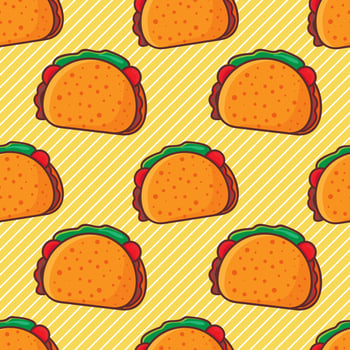 tacos food seamless pattern illustration vector