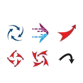 Arrow logo images vector