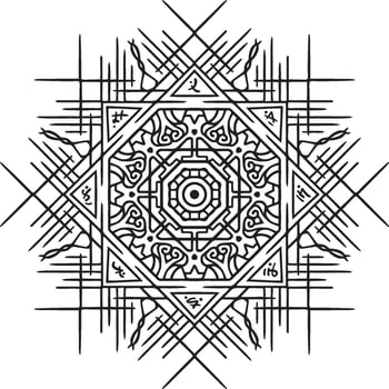 luxury creative mandala decorative design card vector