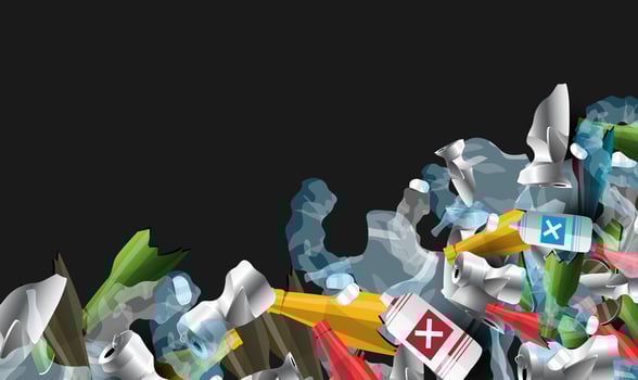 Save world, Say no to plastic concept background. vector