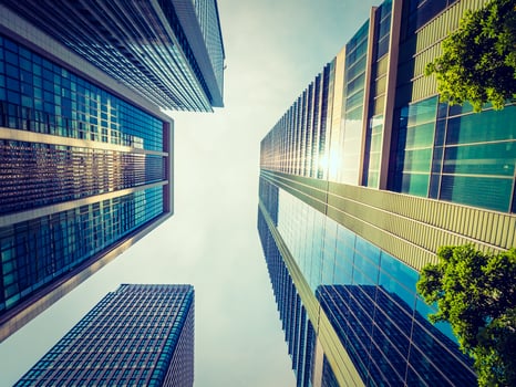 Skyscrapers in the city photo