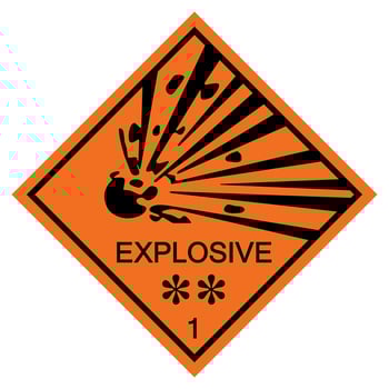 Warning Explosive Symbol Sign Isolate On White Background,Vector Illustration EPS.10 vector