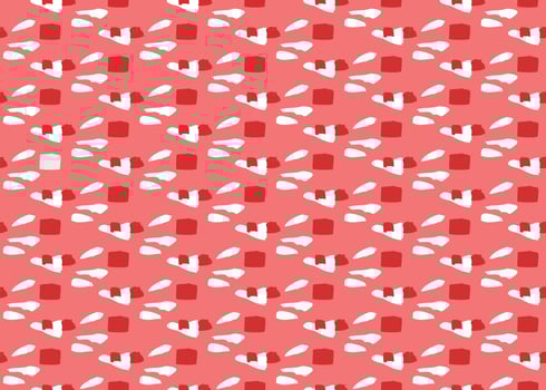 Vector texture background, seamless pattern. Hand drawn, red, white colors.