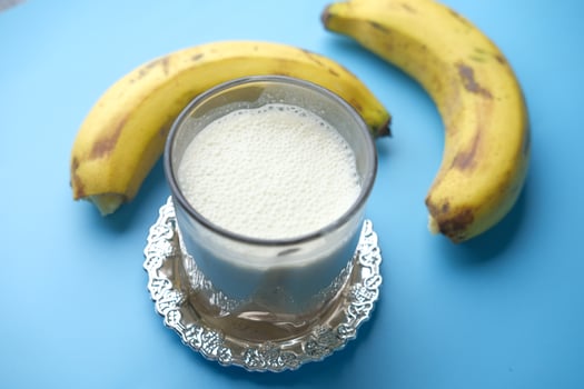 Bananas and milk photo