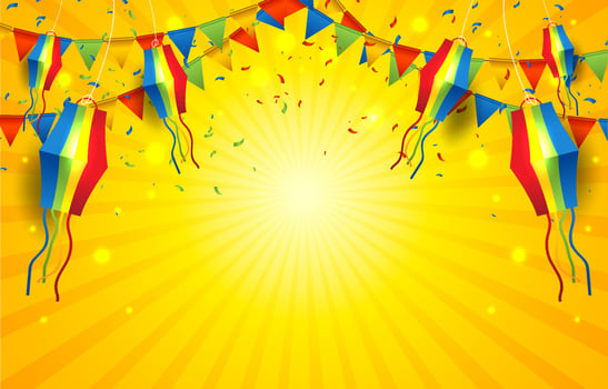 Festa Junina Celebration Background vector