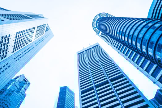 Skyscraper office buildings photo