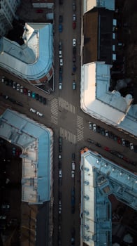 City streets from above photo