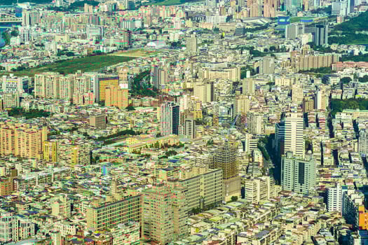 Cityscape of Taipei city, Taiwan photo