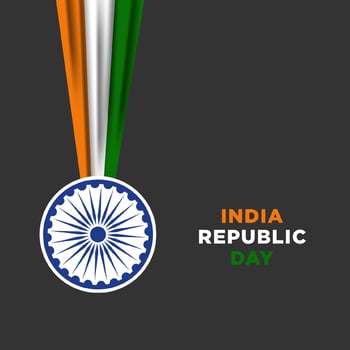 Illustration of Happy India Republic day vector