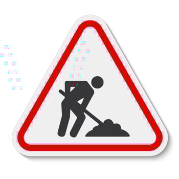 Under Construction Symbol Sign Isolate On White Background,Vector Illustration EPS.10 vector
