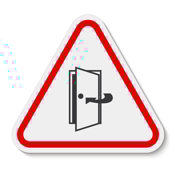 Keep Door Closed Symbol Sign Isolate On White Background,Vector Illustration EPS.10 vector