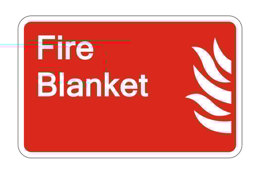 Fire Blanket Safety Symbol Sign on white background,vector illustration vector