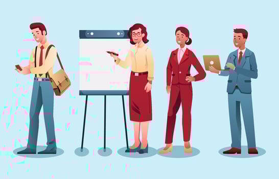 Business Character People Collection vector