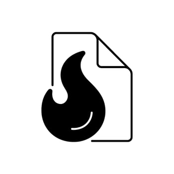 Fire blanket linear icon vector