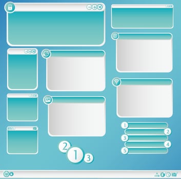 graphic dialog box vector