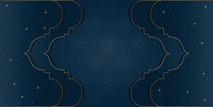 Islamic background or banner design editable template vector