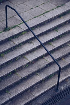 Stairs architecture in Bilbao city, Spain photo