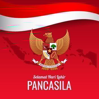Pancasila Day Design Concept vector