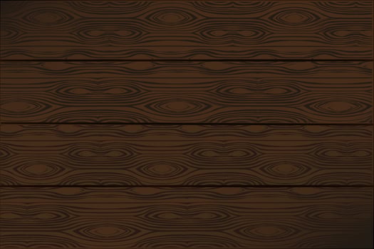 Brown wooden wall, plank, table or floor surface vector