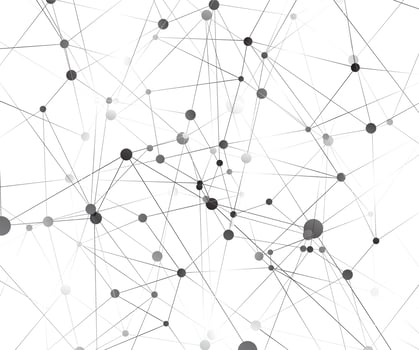 Geometric graphic background molecule and communication. Big data complex with compounds. Perspective backdrop. Digital data visualization. Scientific cybernetic vector illustration.
