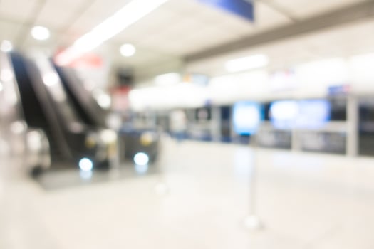 Blurred shopping mall and retail store interior for background photo
