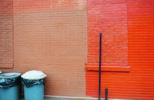 Red brick wall photo