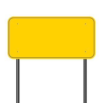 sign road yellow,Sign yellow on white background.vector illustration vector