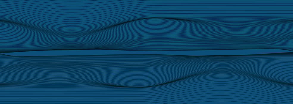 Panorama Blue Dynamic line on White background,Digital Sound Wave concept design,Vector vector