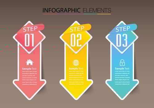 modern text box template, banner Infographics vector