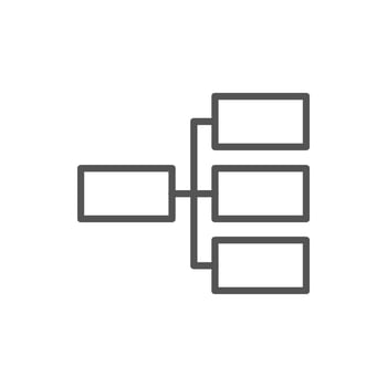 hierarchical structure icon vector